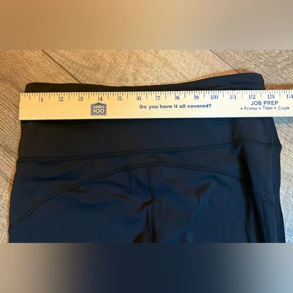 Lululemon Black Mesh Panel Leggings Size 6